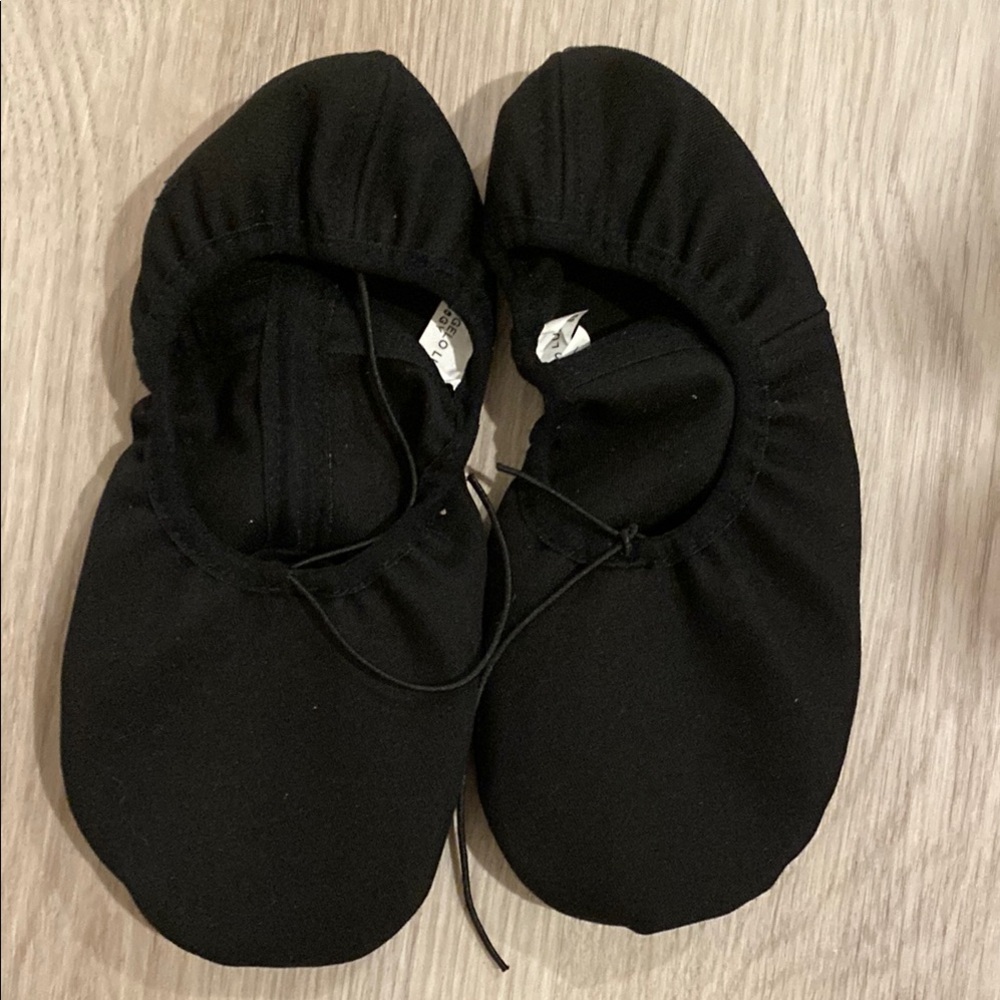 Black Canvas Ballet Shoes
